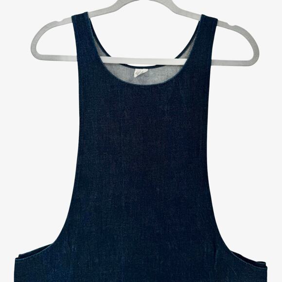 GDS Cloth Goods Smock Dress Womans Raw Denim Minimal Sustainable Ethical - Picture 7 of 15